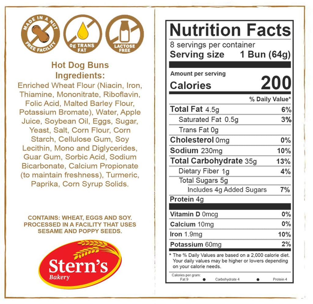 Hot Dog Bus, Kosher 8 Hot Dog Rolls, 14 Oz Pack (3 Pack) R26801