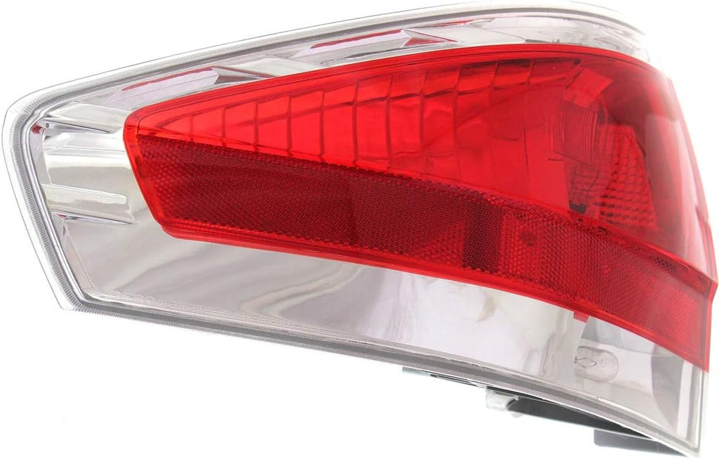 Tail Light Assembly Compatible with 2009-2011 Ford Focus Sedan Chrome Insert Driver Side Pack of 2 A46341