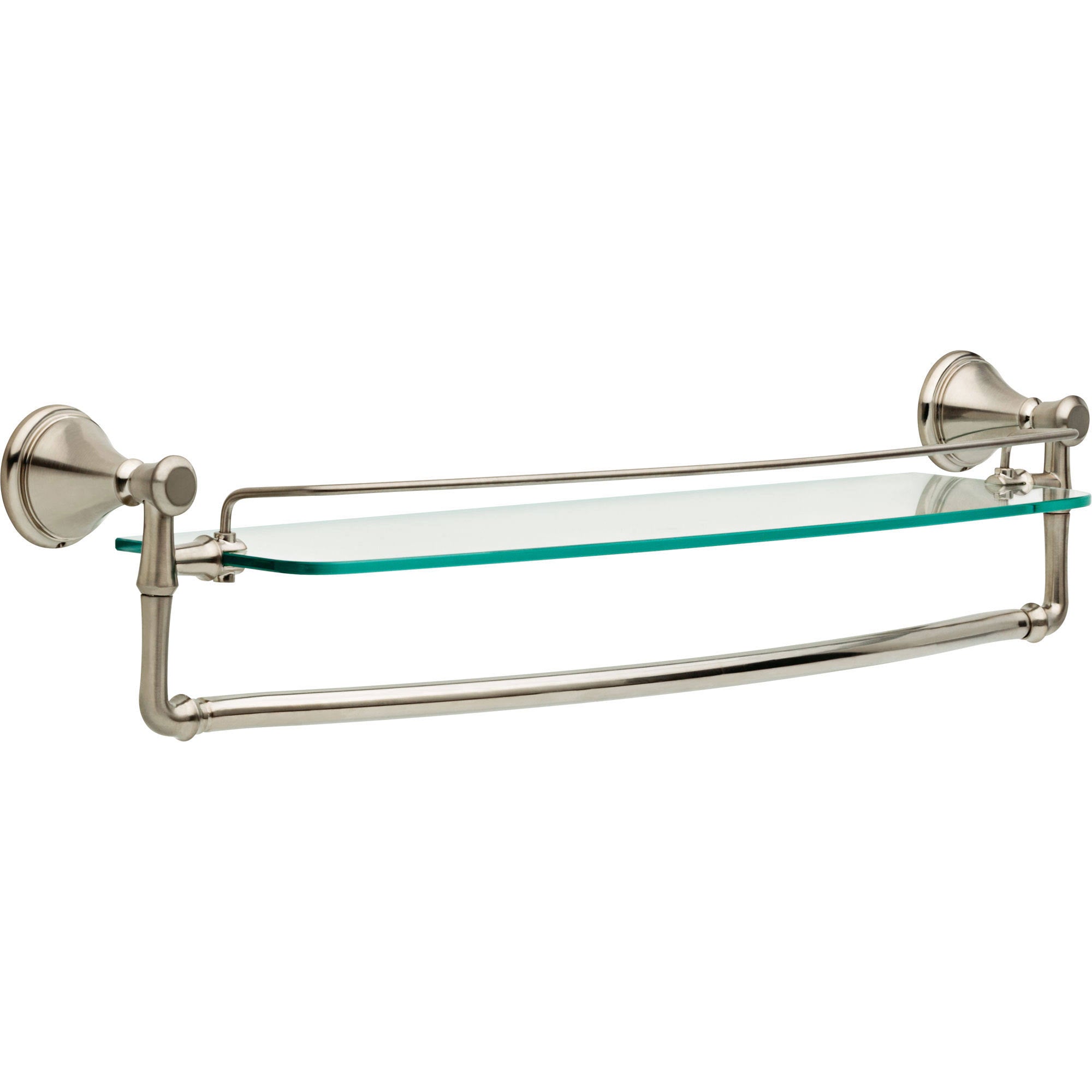 24 Glass Shelf with Bar Stainless Z636