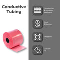 12'x750" Anti-Static Poly Tubing Roll 4 Mil, Pink, 1 Roll E717