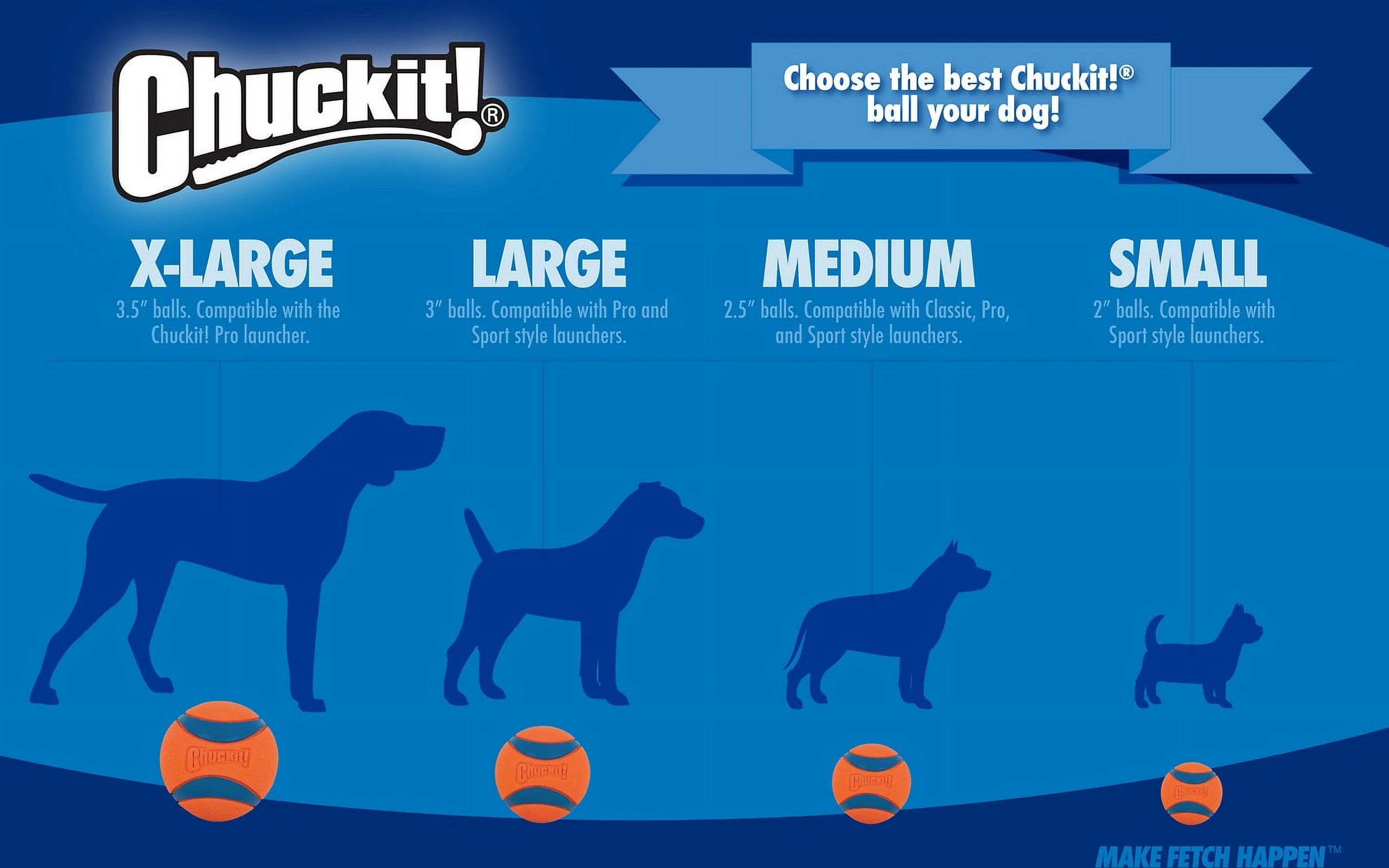 Chuckit Max Glow Ball Dog Toy, Medium 2.5 Inch, Pack of 2 T44899
