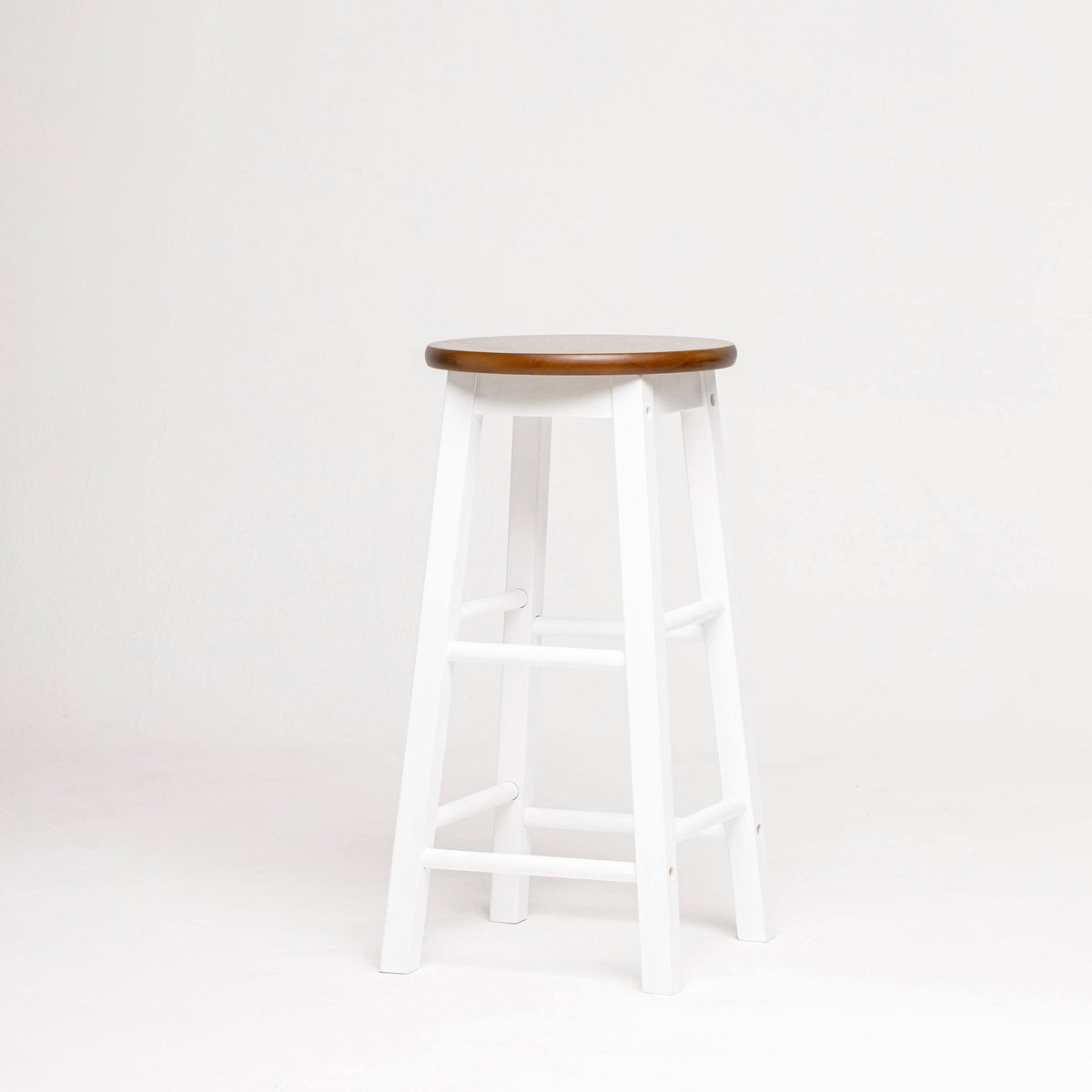 Black Round Acacia Counter Stool X420