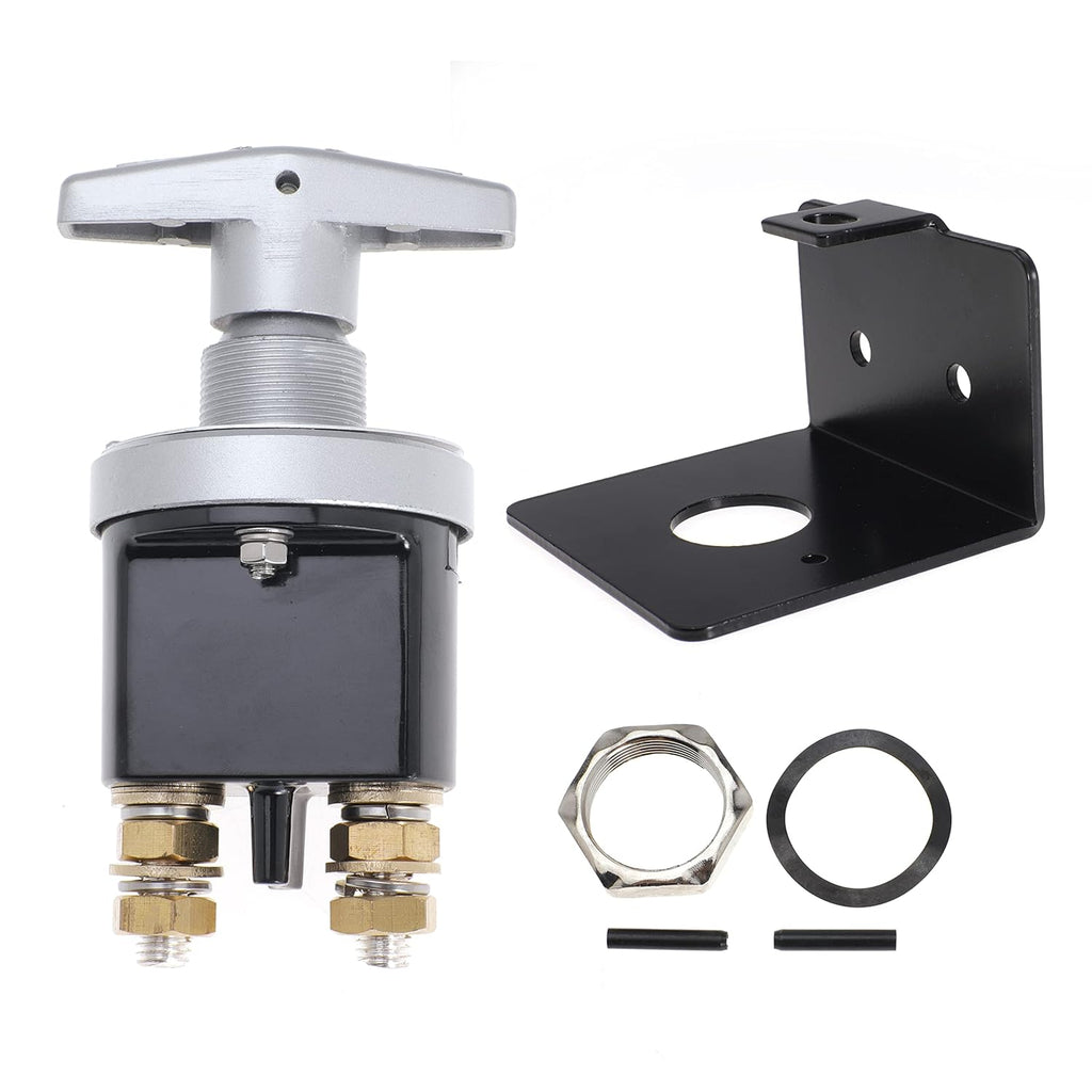 Battery Disconnect Switch with Lock-Out Plate, 12V Battery Kill Switch Fixed Handle Isolator R4397