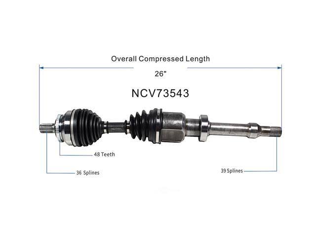CV Axle Assembly Q9401