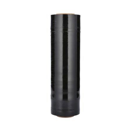 Dark Black 18 inch x 1500 80 Gauge Stretch Wrap 16 Rolls R75468