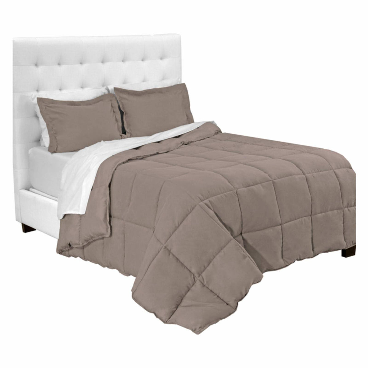 White Split California King Microfiber Bed in A Bag A948