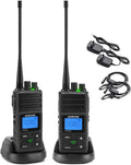 UHF Two-Way Radio Walkie Talkies 5 Watts Rechargeable Hand-held W865