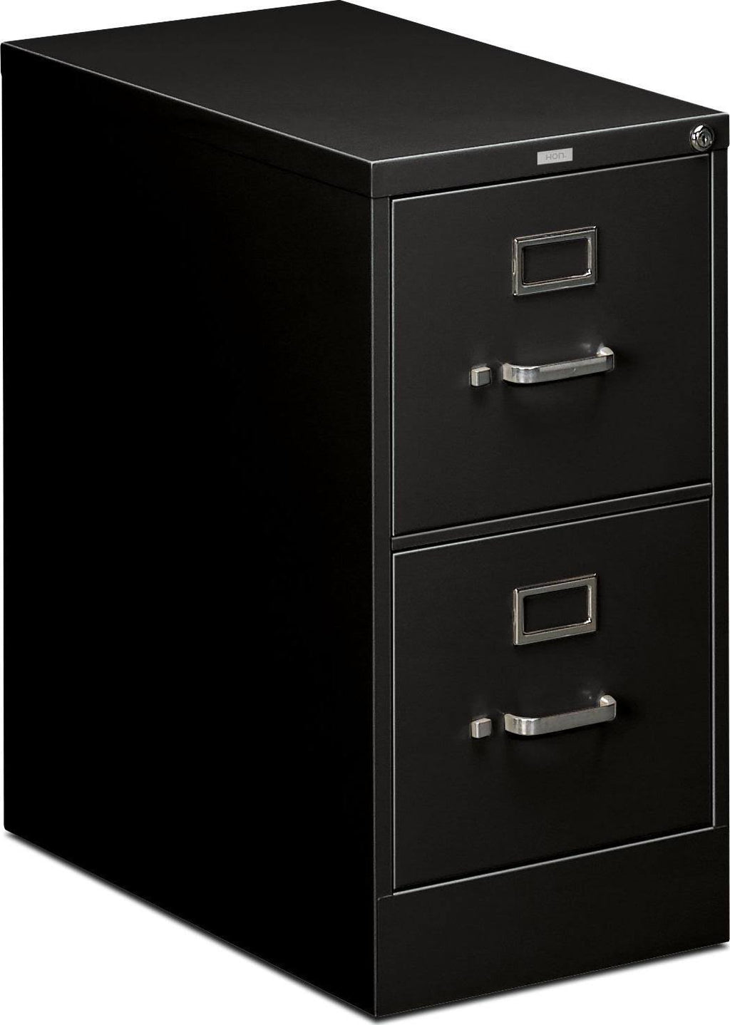 Two-Drawer Letter Filing Cabinet, Black L110