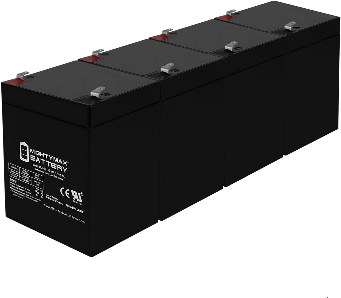 12 Volt 5 AH SLA Battery Pack of 12 B28304