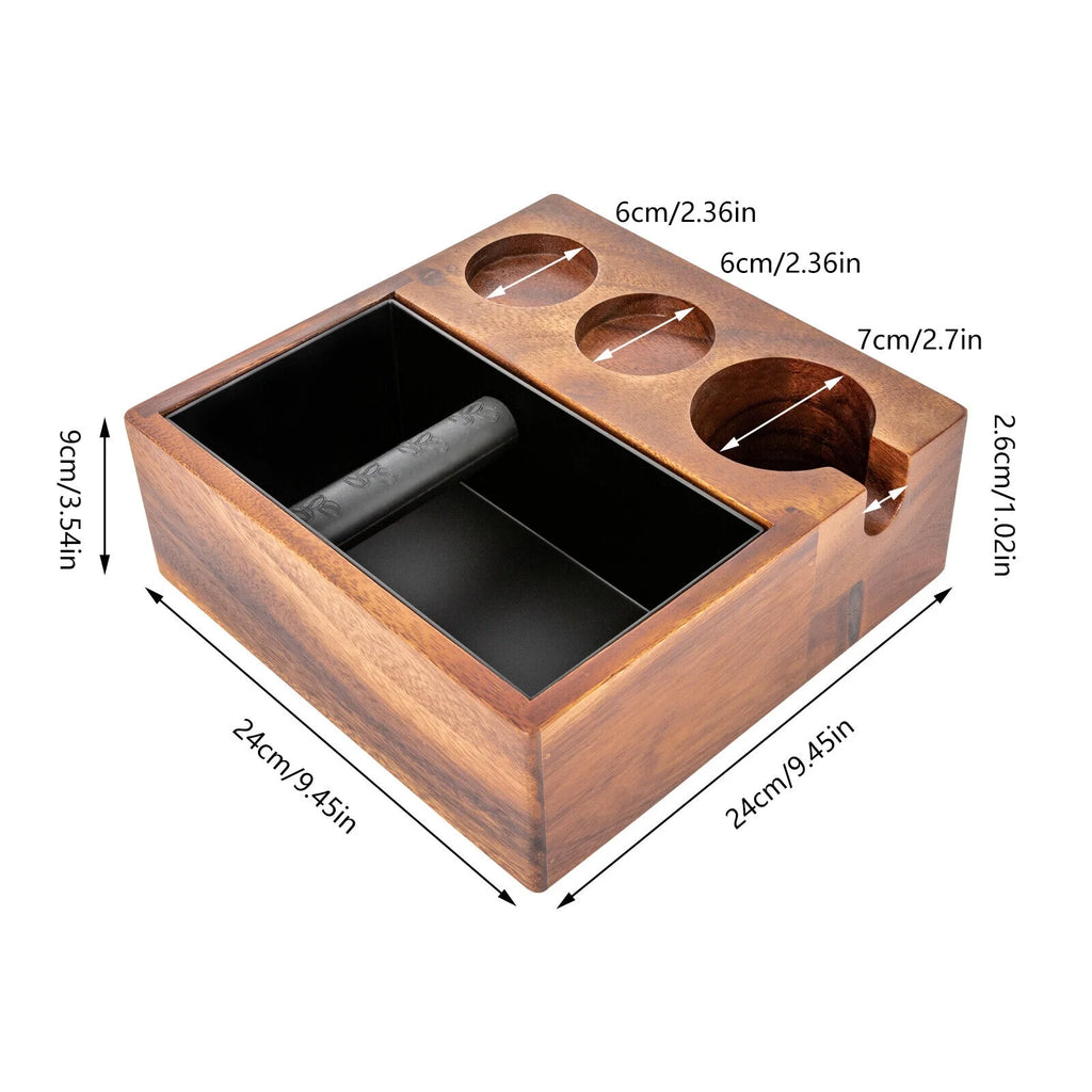 Knock Box Coffee Machine Accessories for 2.28inch Tamper Rectangular S432