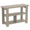 Dark Taupe 3 Shelves Console Table W520407