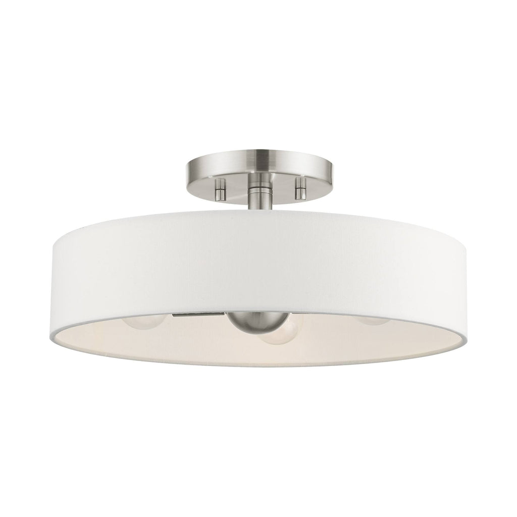 Brushed Nickel Semi Flush Mount Light Y96671