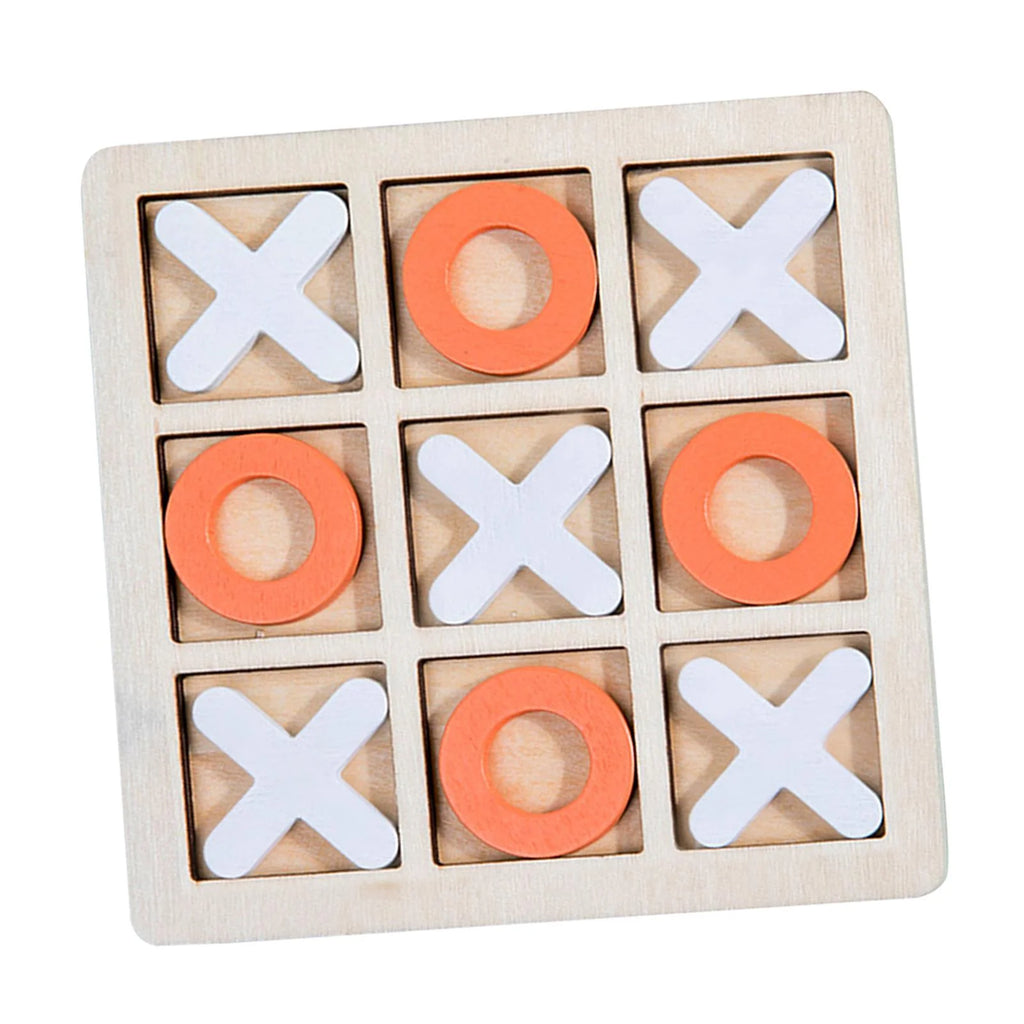 Wooden Board Game XO Chess Interactive Educational Toys Table Game P8032
