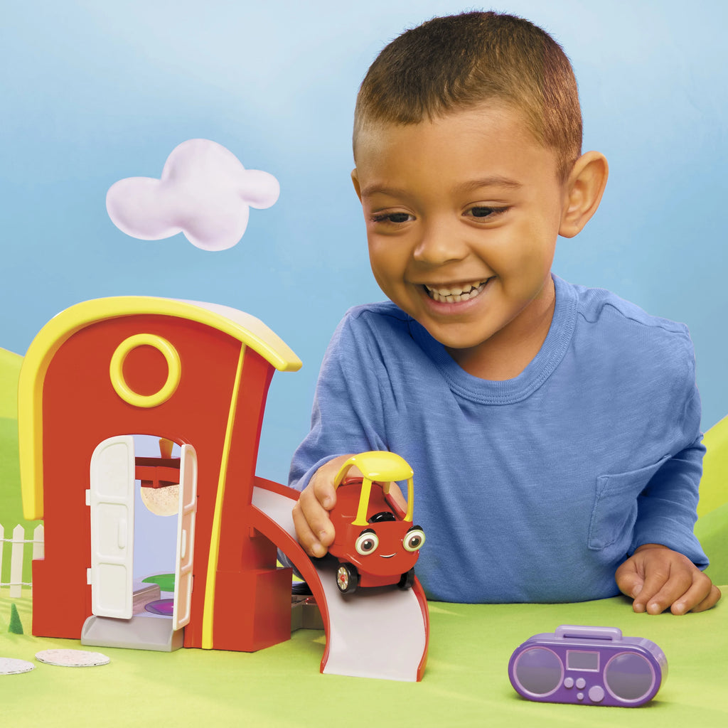 Musical Playset with Lights and Sounds and Mini Push and Play Vehicle X62374