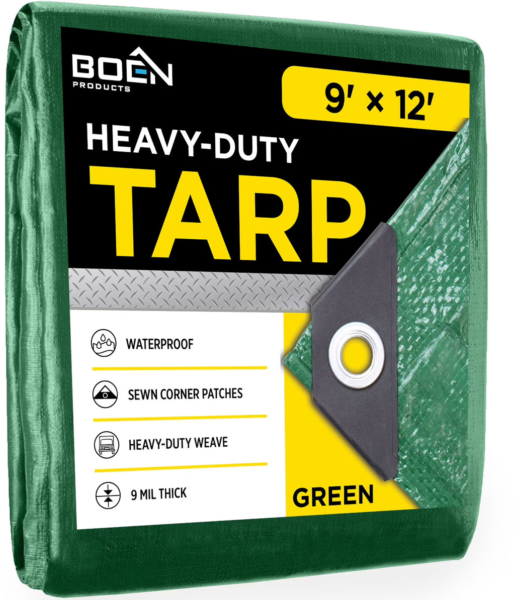 9 x 12 Green Tarp W98800