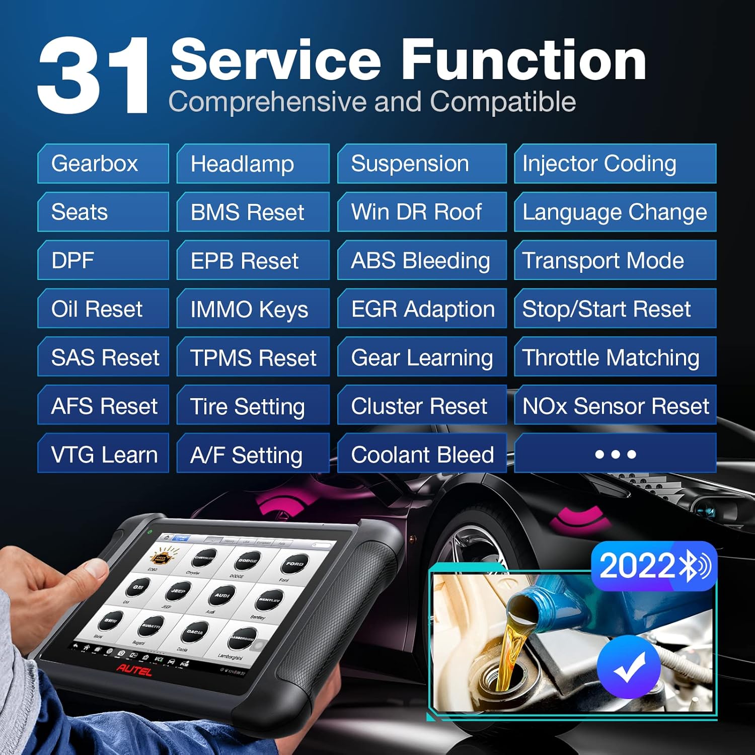 Autel Maxisys MS906S Auto Scanner with Bluetooth ECU Coding A4878