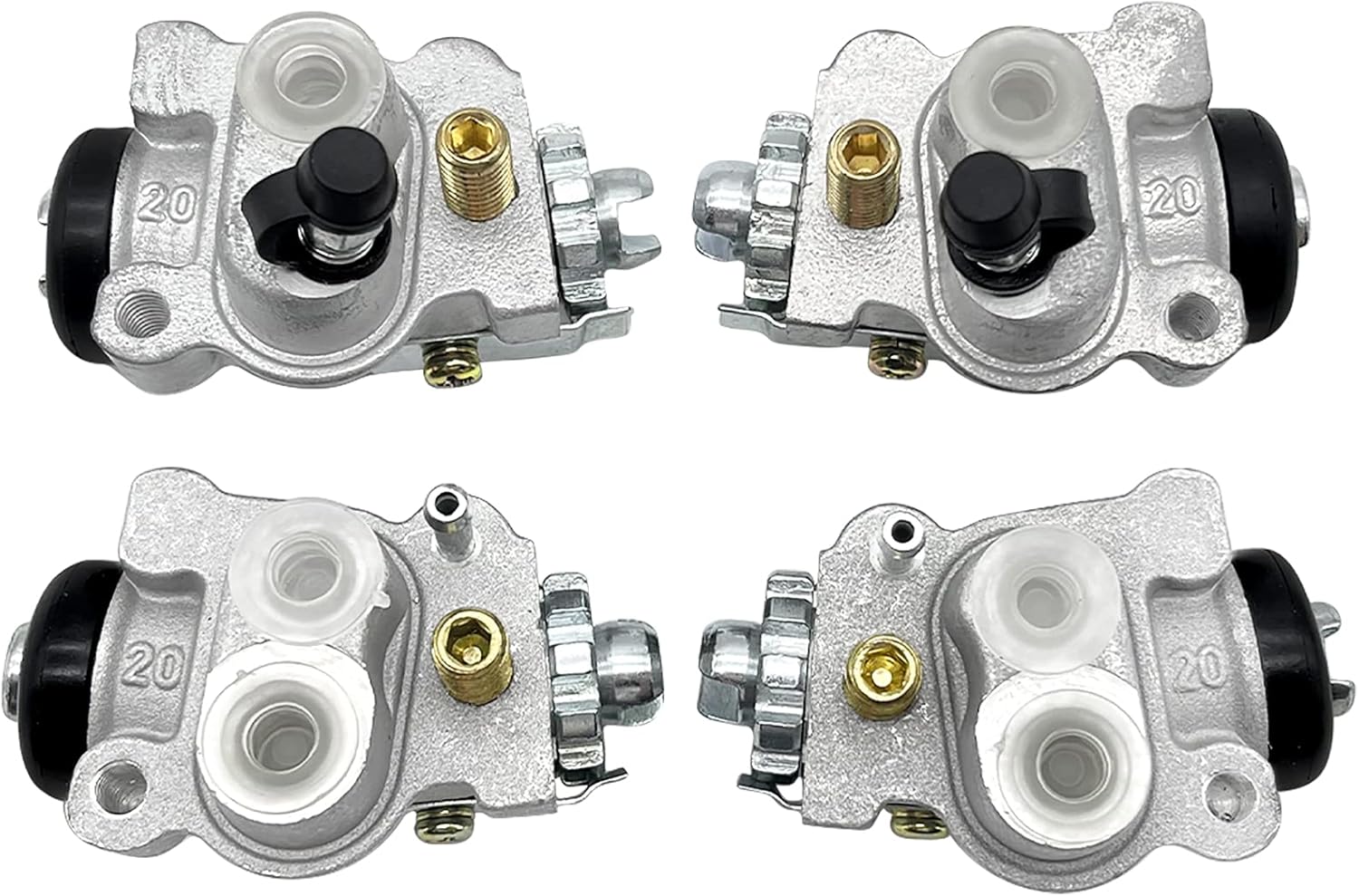 Left&Right Front Brake Wheel Cylinders all 4 Set for Honda TRX400 TRX400FW FourTrax Foreman 400 4x4 1995-1998 P76059