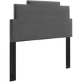 Charcoal Performance Velvet Headboard King California King H46765