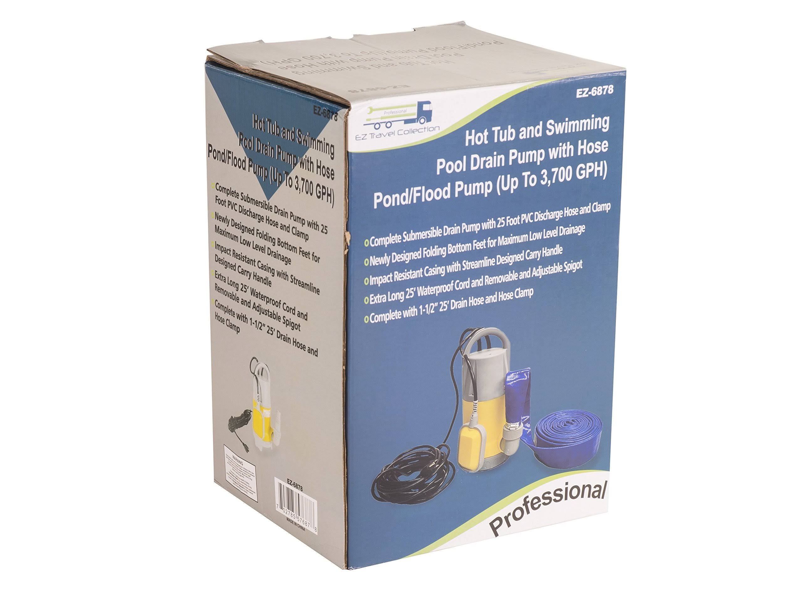 Hot Tub and Swimming Pool Drain Pump with Hose T189