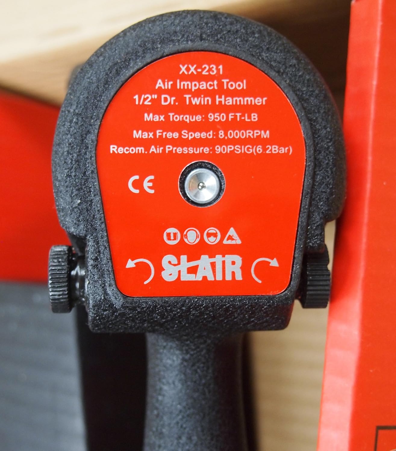 1/2" Twin Hammer Air Impact Wrench 950ft/lb Pack of 2 S544