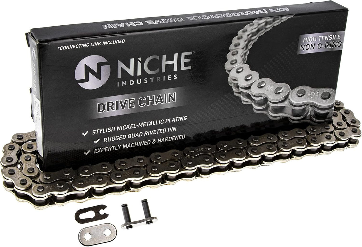 Drive Sprocket Chain Combo, 13 Tooth Front 40 Tooth Rear 520NZ Standard 88 Links Pack of 2 M127615