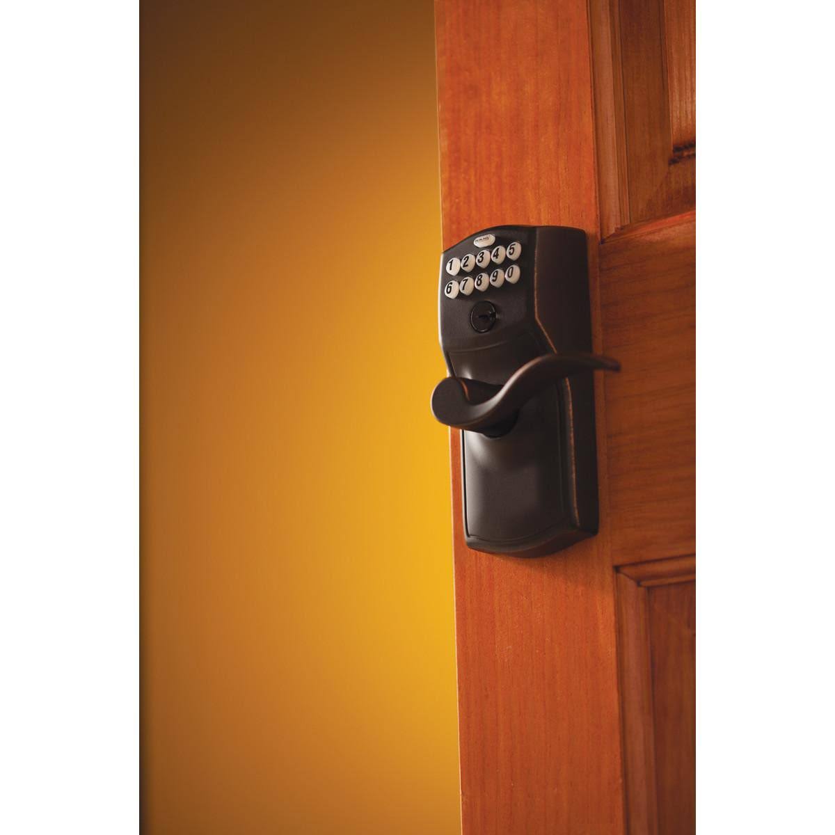 Satin Nickel Keypad Entry Lever Door Lock V7637