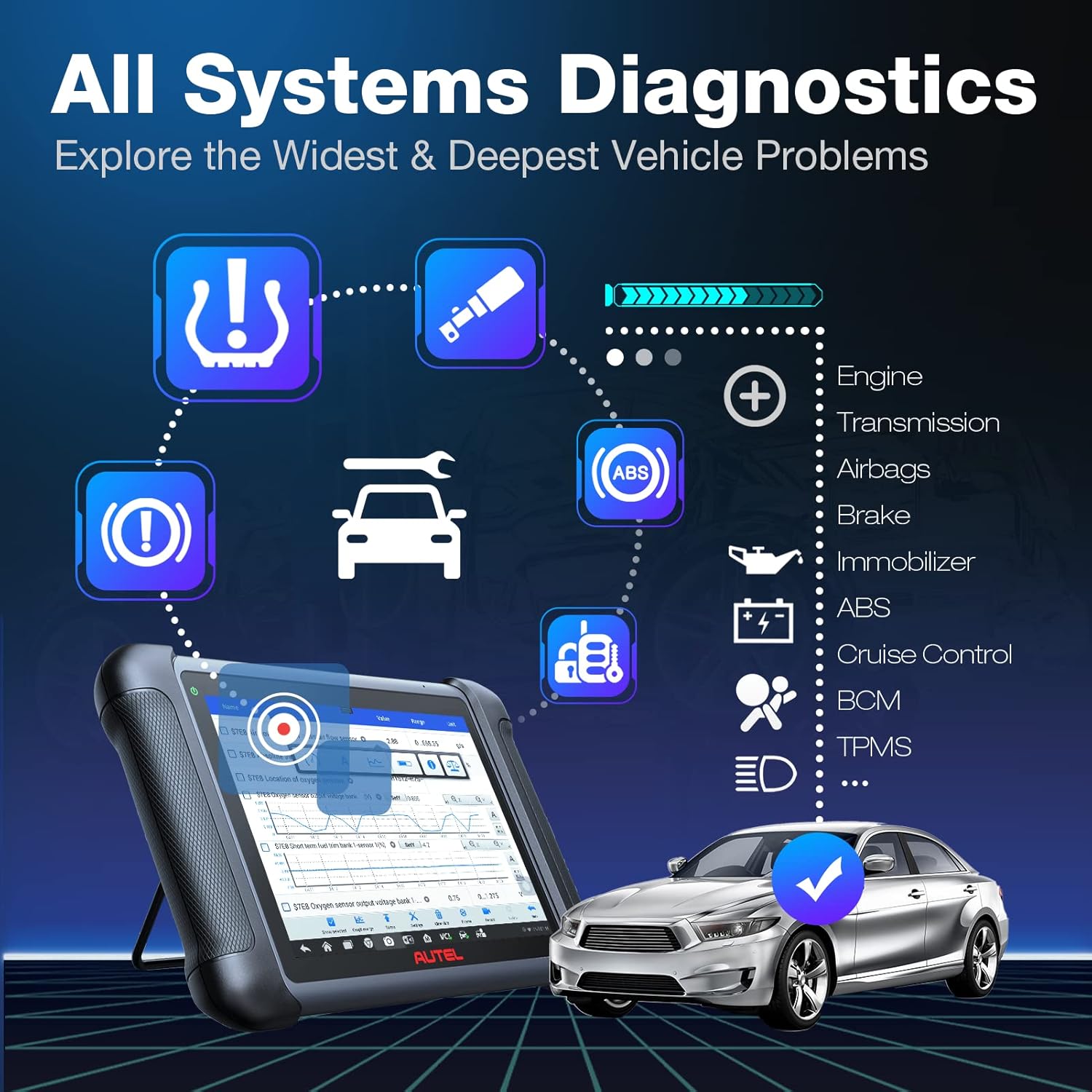 Autel Maxisys MS906S Auto Scanner with Bluetooth ECU Coding A4878