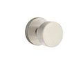 Round Knob Passage Set with Flat Black Rosette L605