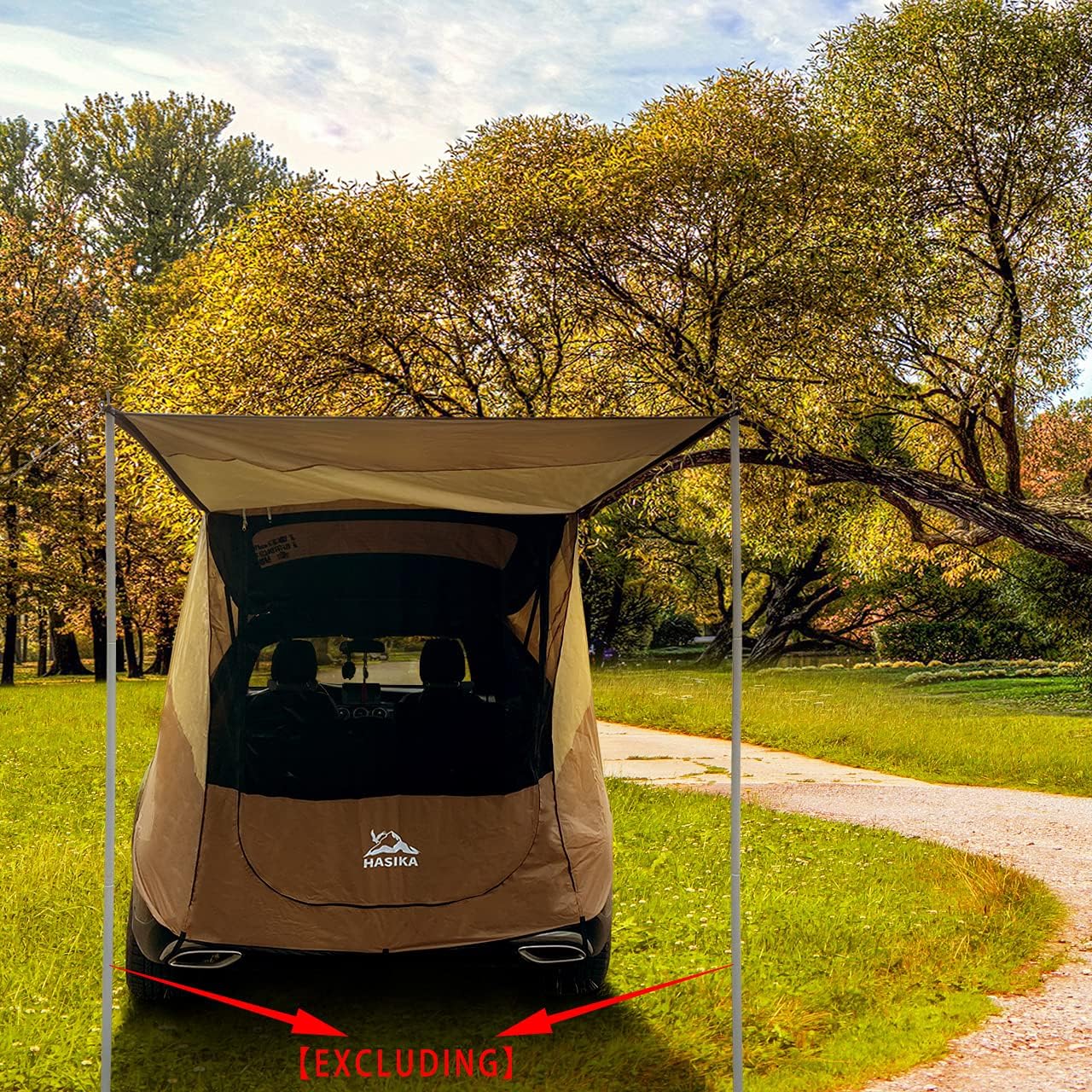 Yellow Waterproof Awning Tent T5450