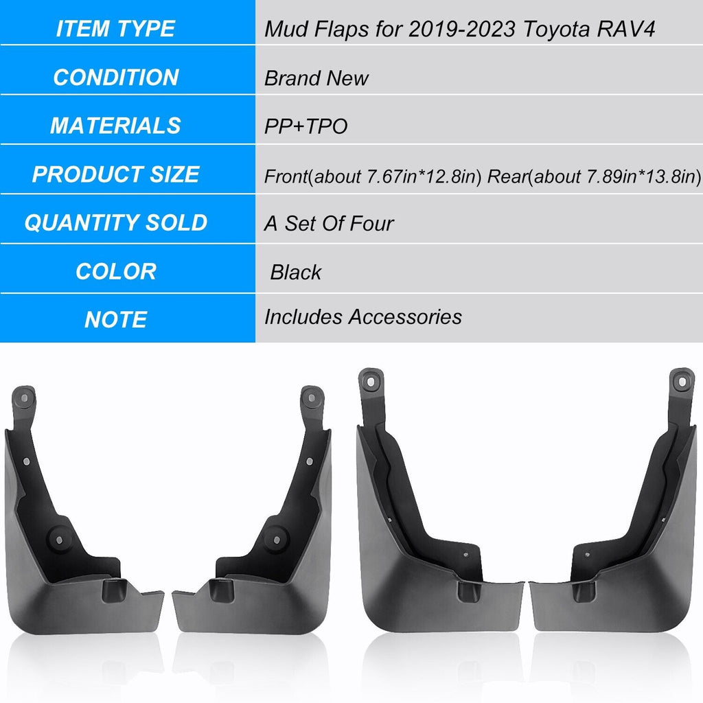 4PCS Mud Flaps Splash Guards Front & Rear Fender M146665