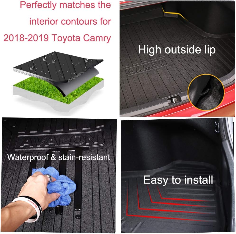 Cargo Liner for Toyota Camry, Automotive Floor Mat Trunk Tray Protector M570