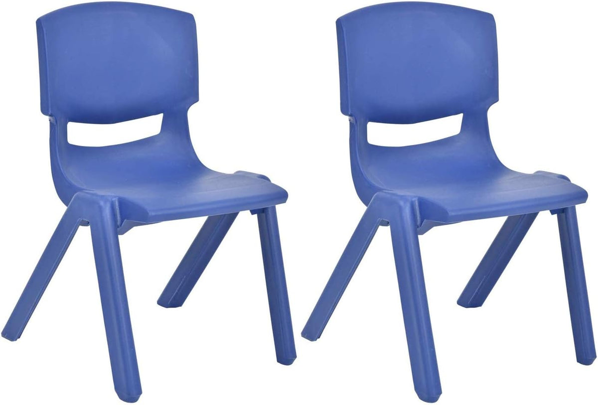 Light Gray Stackable Plastic Kids Learning Chairs (2-Pack) A3924
