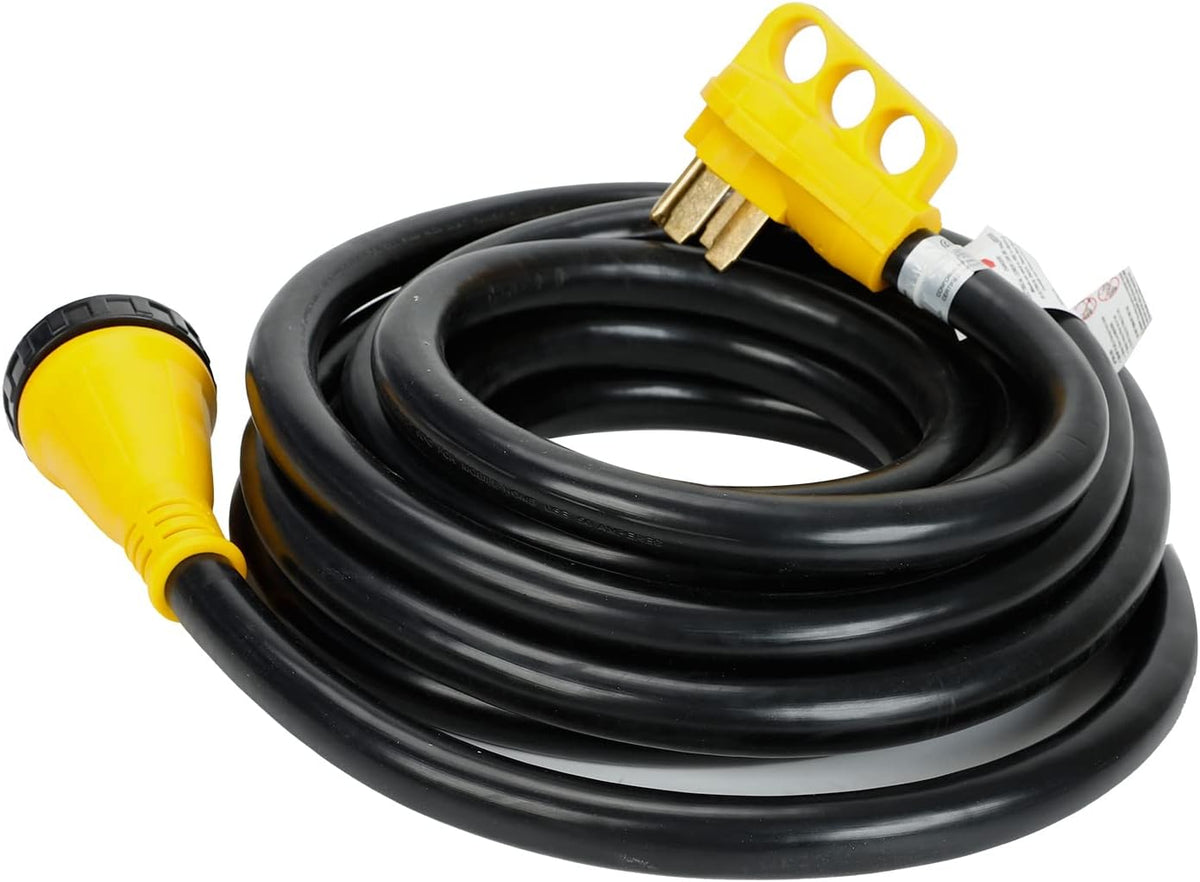 50 Amp 25 Feet RV Extension Cord Power Cord Wire 125V/250V Twist Lock Connector Black R669