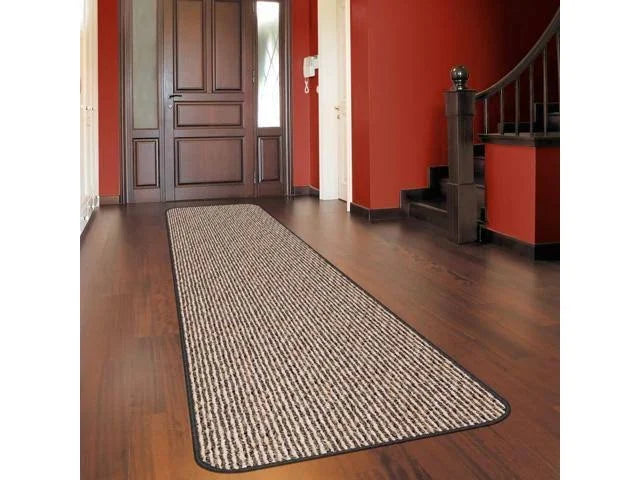 Black Ripple Skid-Resistant Carpet Runner 14 ft. x 36 in. F71466