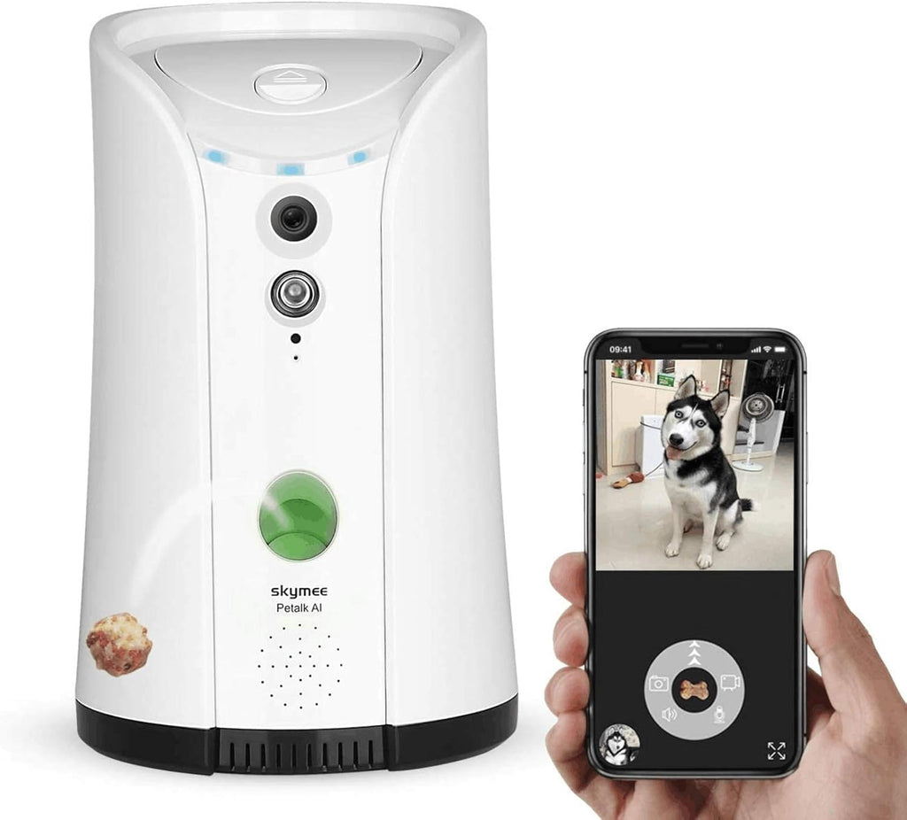 White Full HD Pet Camera with Two-Way Audio and Night Vision V8994