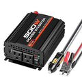500W Power Inverter DC 12V to AC 110V Dual AC Charging Port F79044