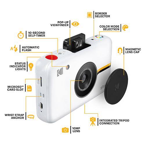 White Instant Print Camera E843867