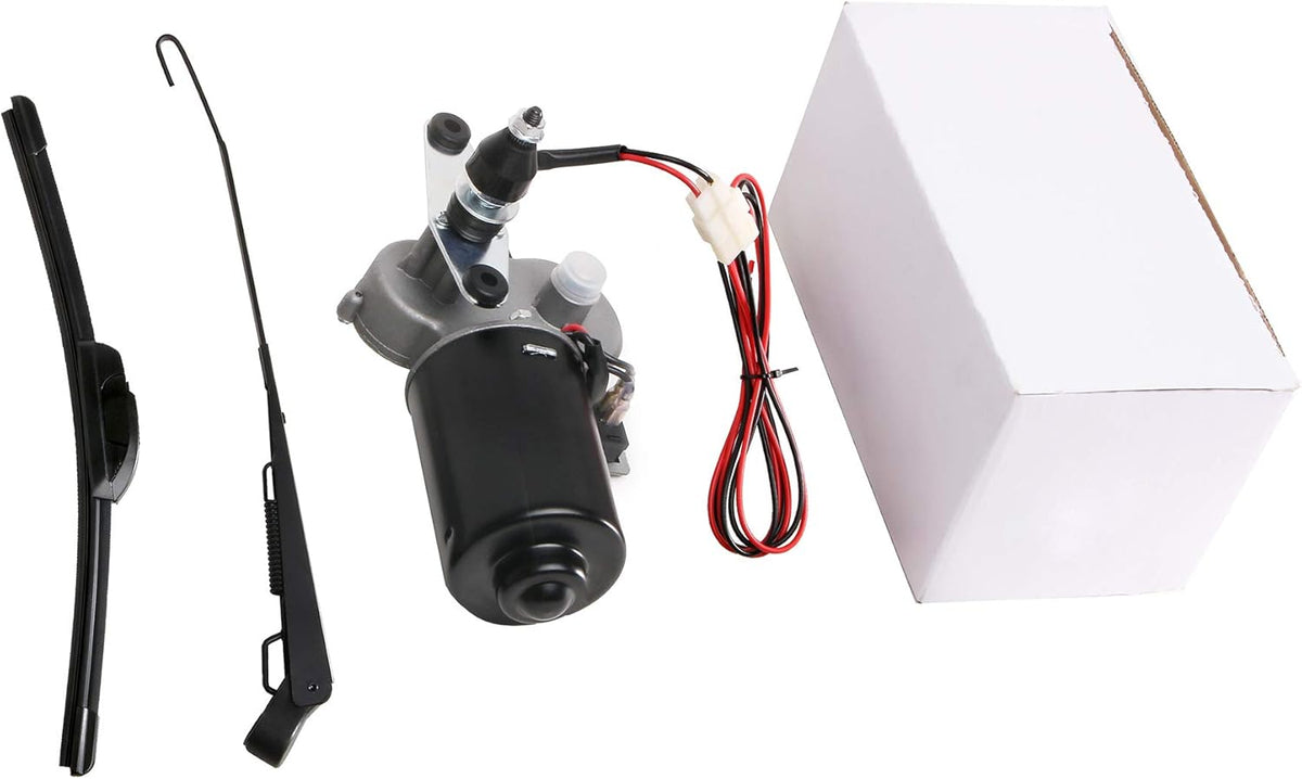 12V Universal Windshield Wiper Kit, 90 Degree Wipe Sweep, Pack of 2 G2752
