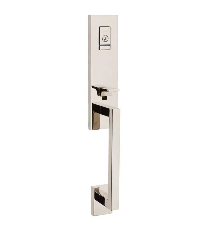Oil Rubbed Bronze 3/4 Escutcheon Handleset with Lever Single Cylinder Y50618