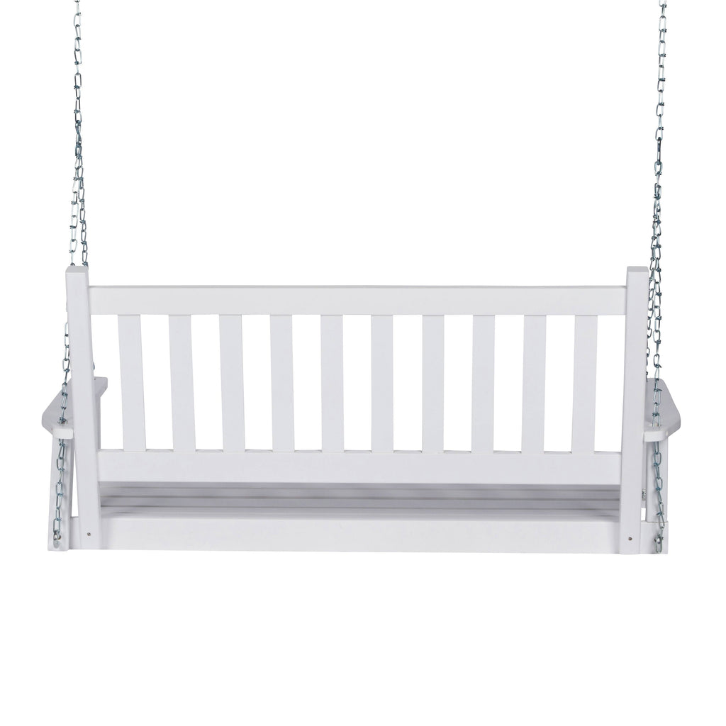 White Wood Porch Swing I87676