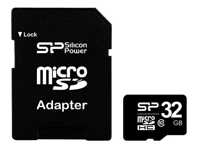 32GB microSDHC Class 10 Memory Card with SD Adapter Y47643