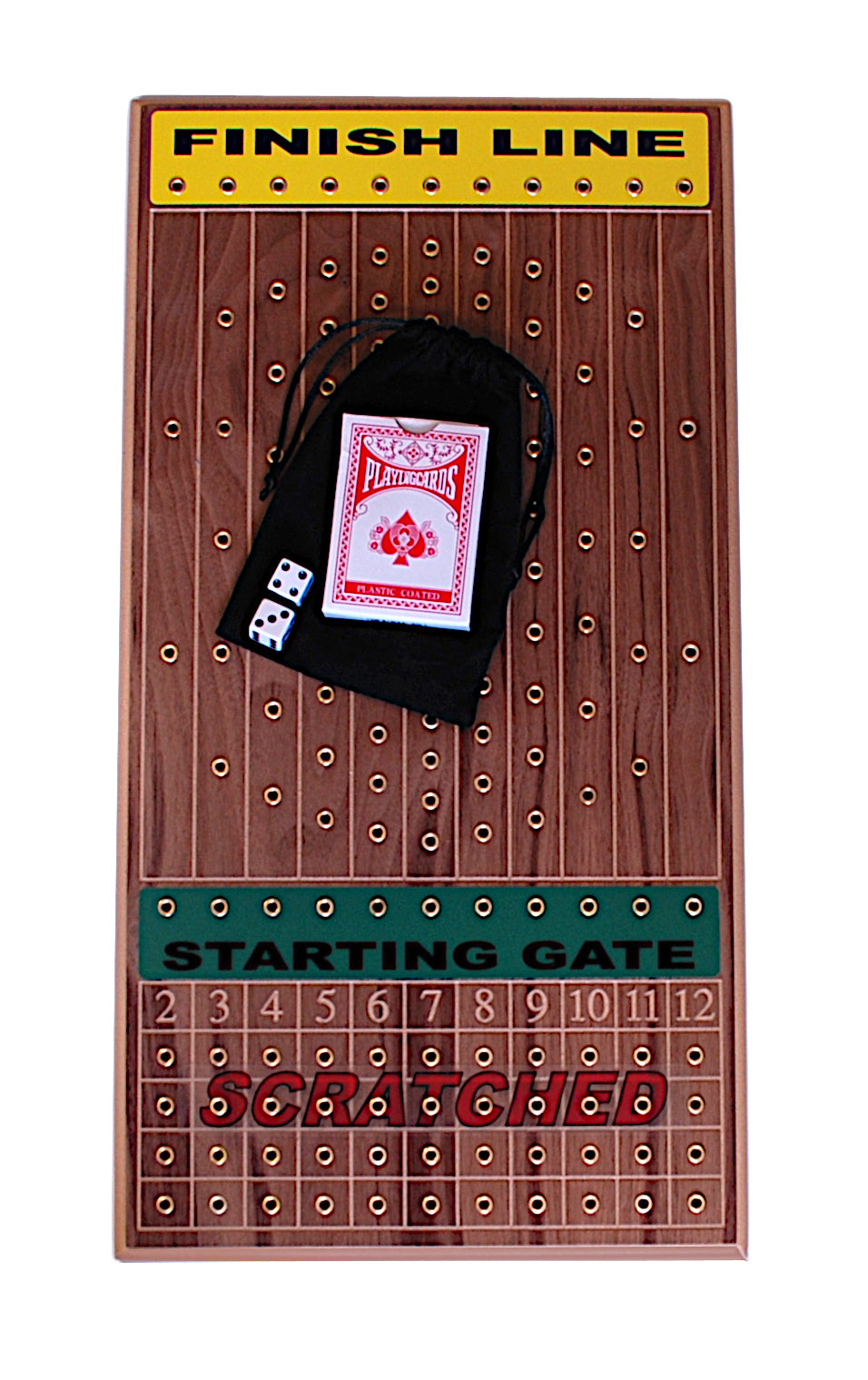 Walnut Horseracing Board Game Z878927
