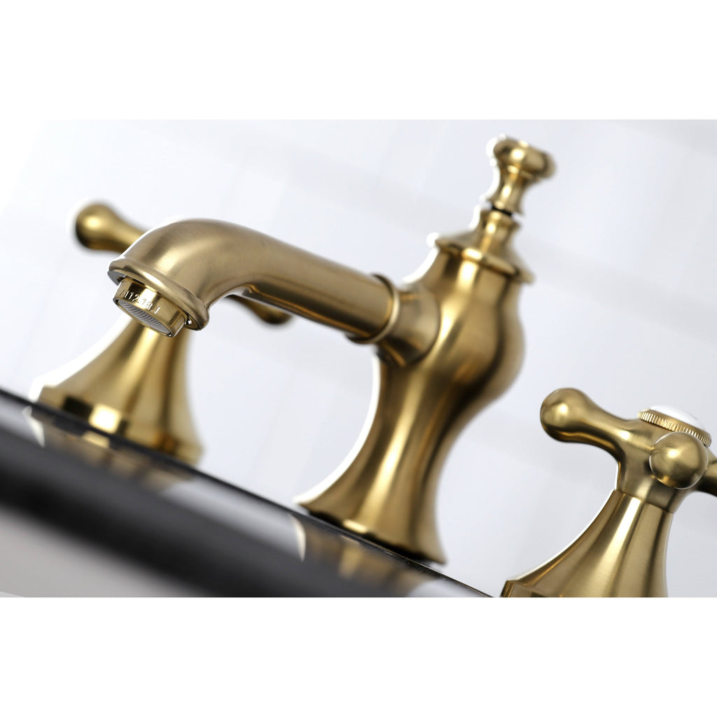 Vintage 8 in. Widespread Bathroom Faucet Brushed Brass J468