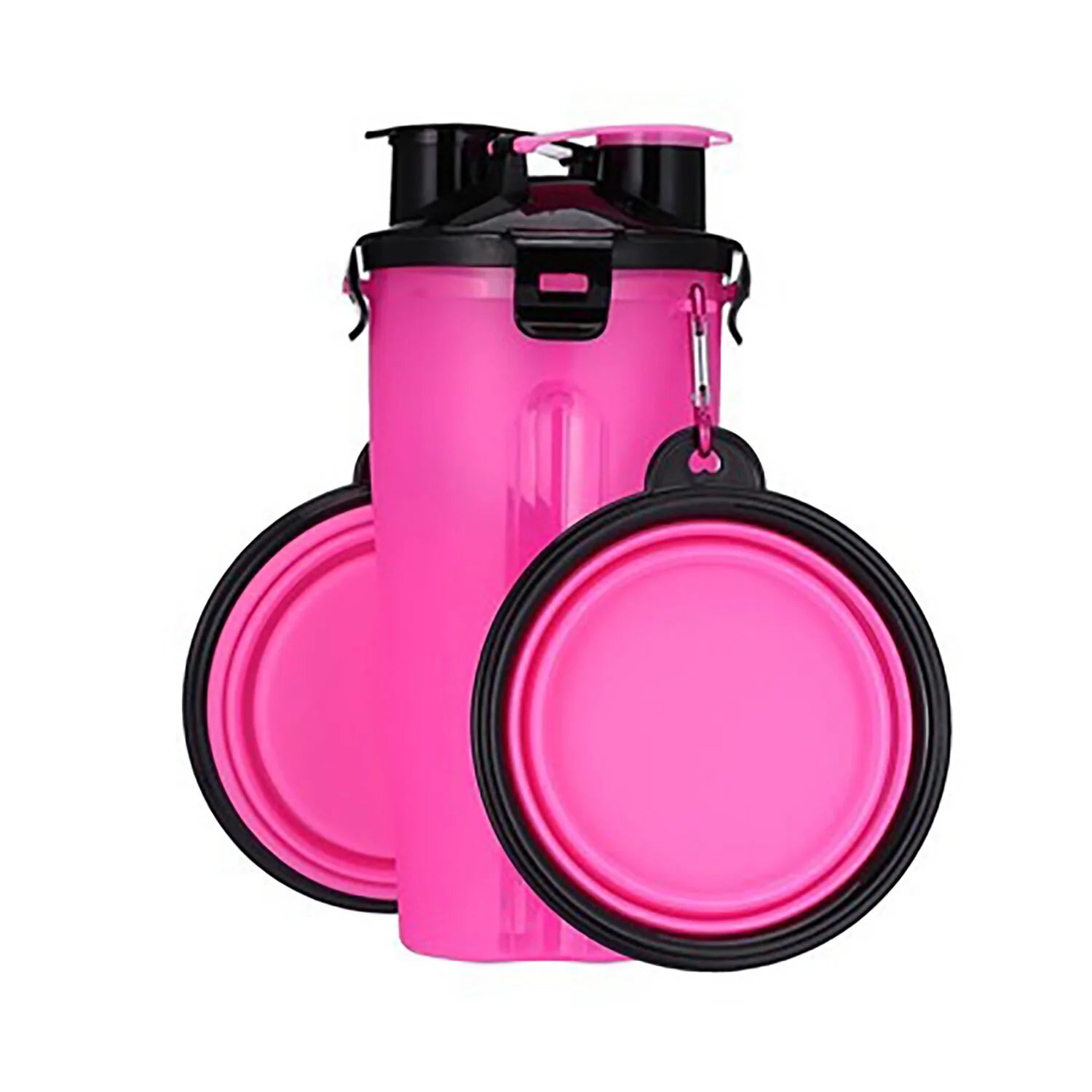 2 in 1 Portable Dog Water Bottle Bowl with 2 Bowls C298