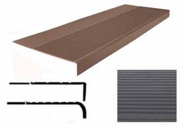 Rubber Stair Treads Non Slip Safety Rib (12-1/4 in. x 60 in.) I41501