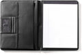 Cognac Full Grain Leather Portfolio with Clear ID Window H208
