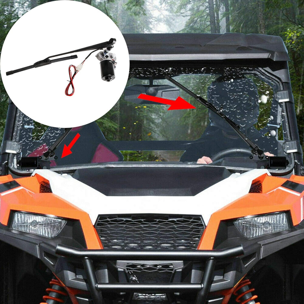 12V Universal Windshield Wiper Kit, 90 Degree Wipe Sweep, Pack of 2 G2752