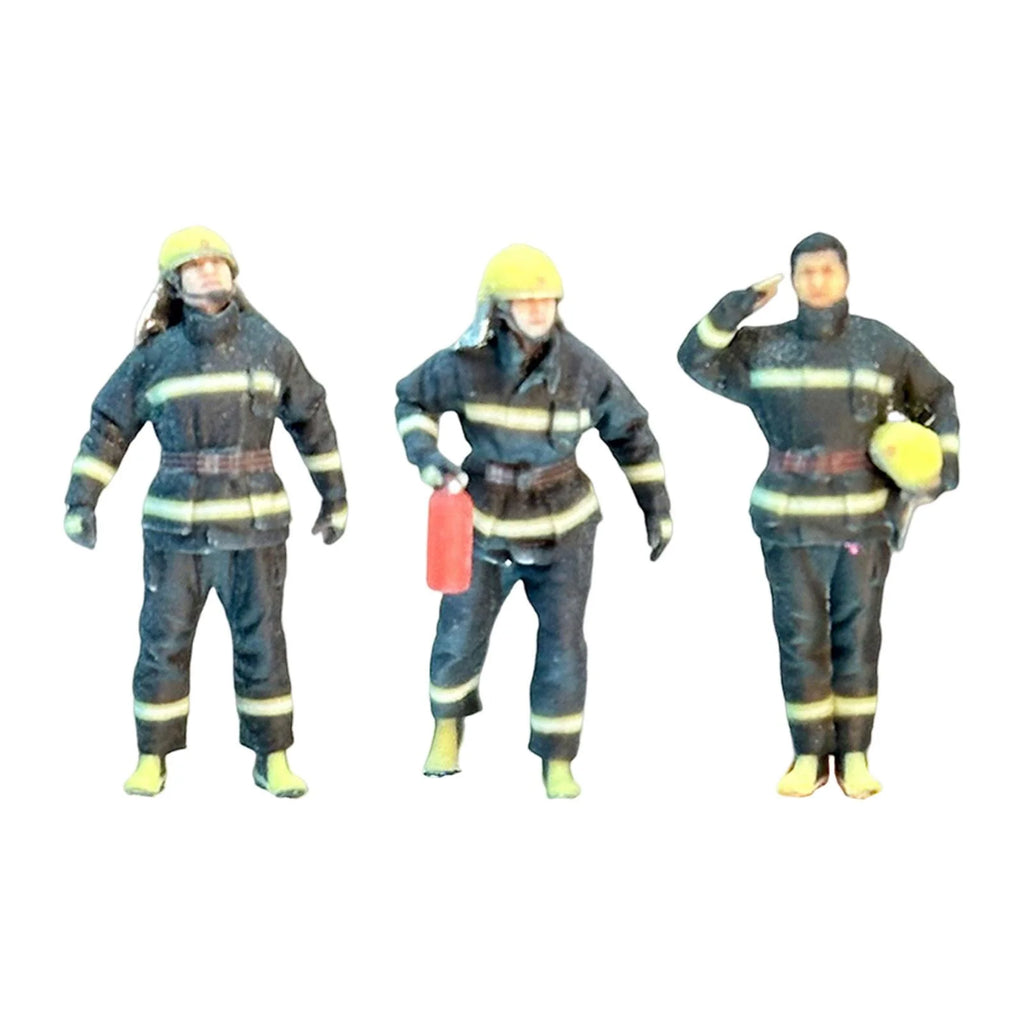 64th Firefighter Model Tiny People Model for Dollhouse C1660