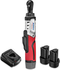 1/4-Inch Brushless Cordless Ratchet Wrench Tool Kit with 2 Battery & Charger B6779