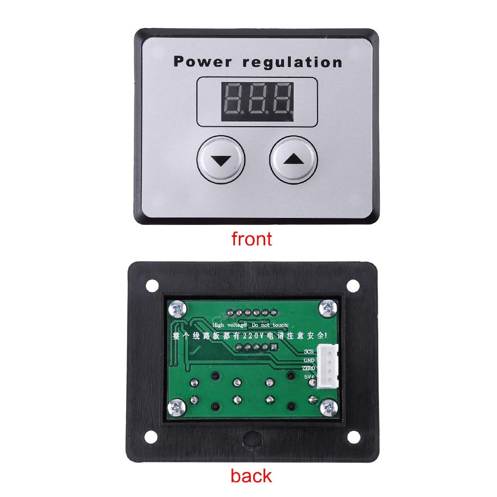10000W SCR Digital Voltage Regulator AC 220V 80A Pack of 2 E18749